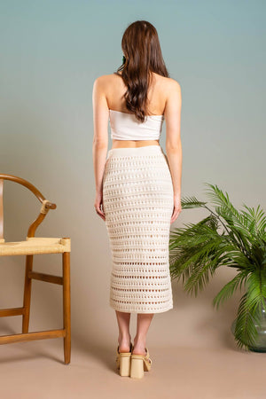 It's The Vibe Crochet Skirt