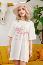 Palm Springs Retro Oversized T Shirt