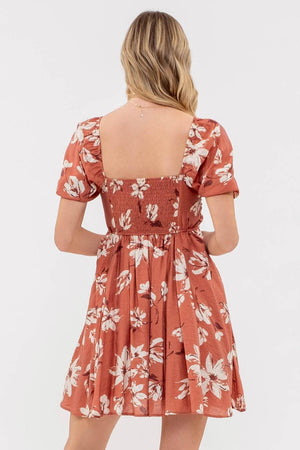 Sunny Afternoon Puff Sleeve Dress