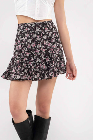 Sway Floral Mini Skirt