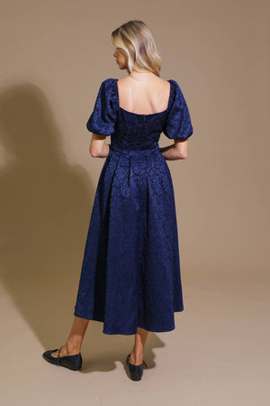 Bit of Bridgeton Jacquard Midi Dress