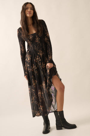 Harvest At Midnight Maxi Dress