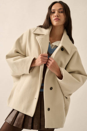 Warm Memories Dolman Peacoat