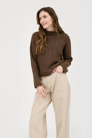 Study Club Mock Neck Sweater