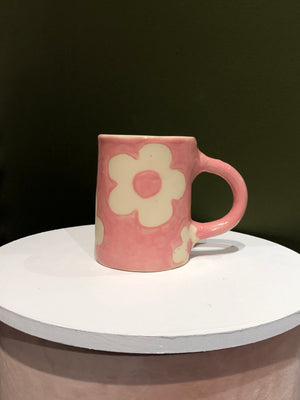 Good Vibes Handmade Flower Mug