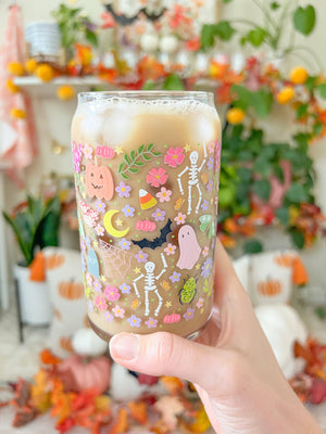 16oz Halloween Glass