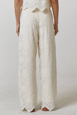 European Holiday Wide Leg Pant