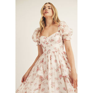 Coming Up Roses Bustier Dress