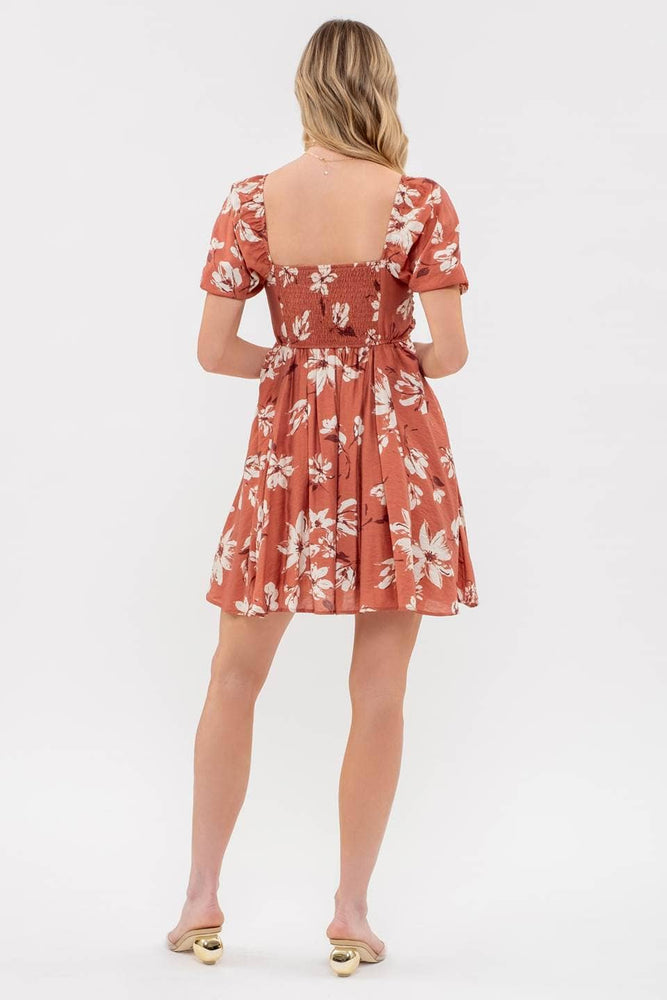 Sunny Afternoon Puff Sleeve Dress