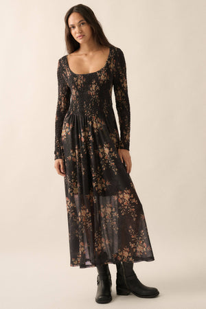 Harvest At Midnight Maxi Dress