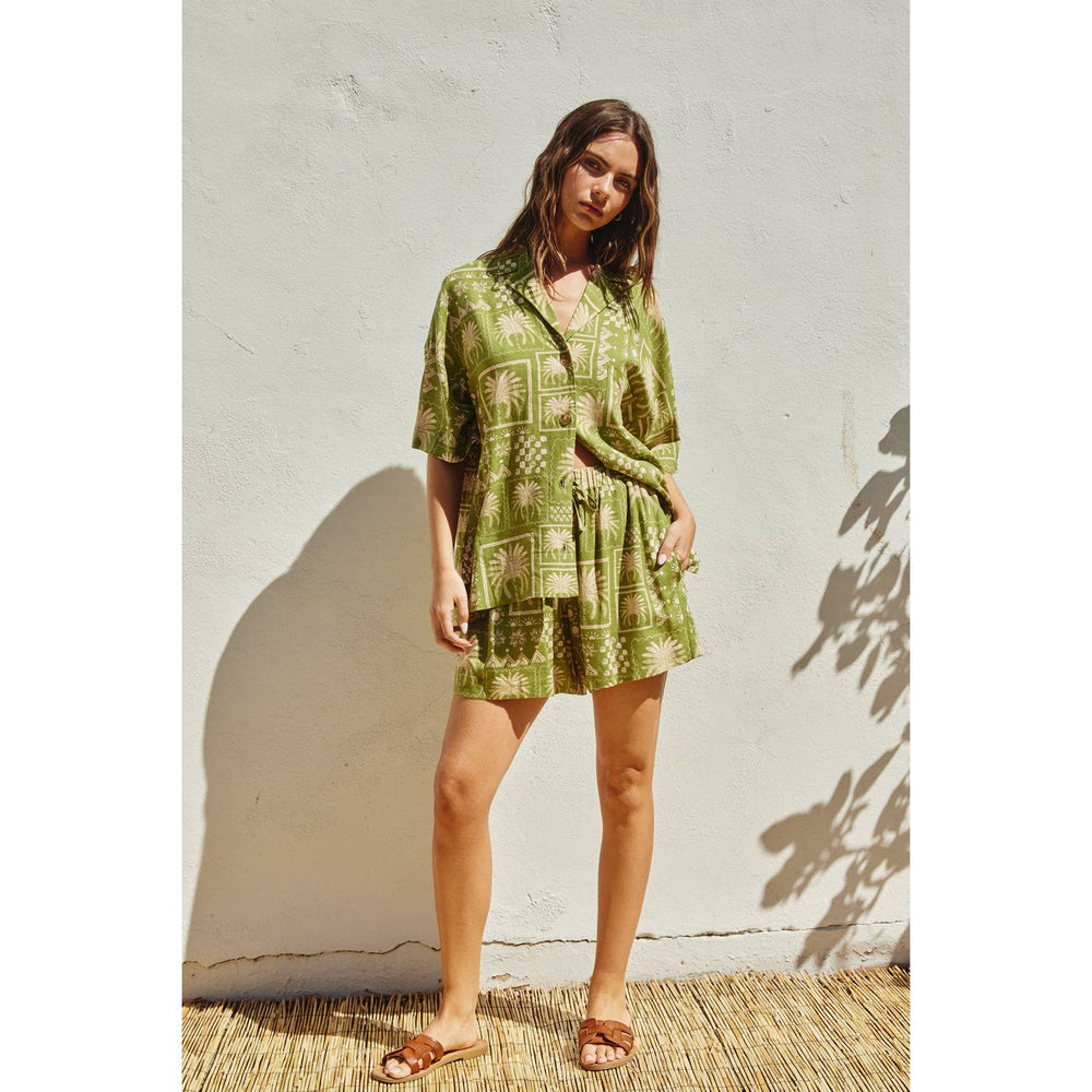 Rancho Mirage Relaxed Shirt And Shorts Set