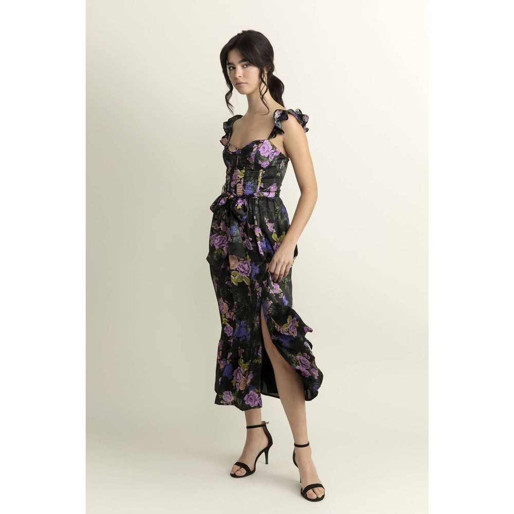 Evening Florals Corset Dress