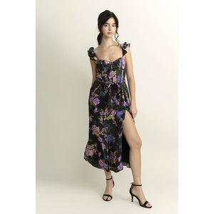 Evening Florals Corset Dress