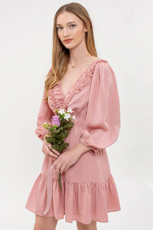 Elegant Afternoon Ruffle Dress