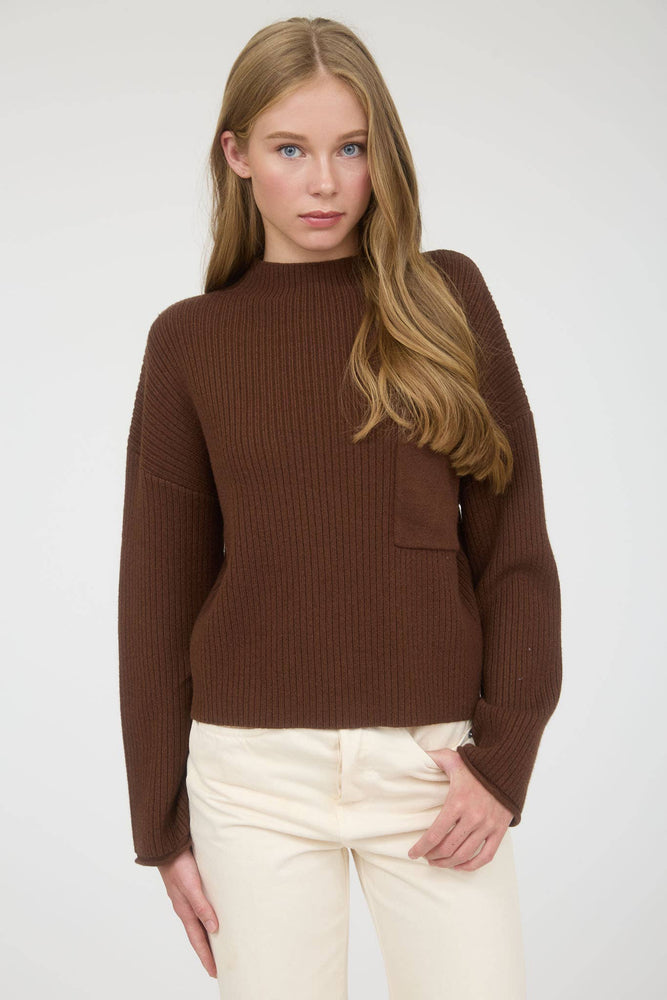 Central Park Long Sleeve Pocket Sweater