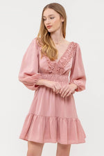 Elegant Afternoon Ruffle Dress