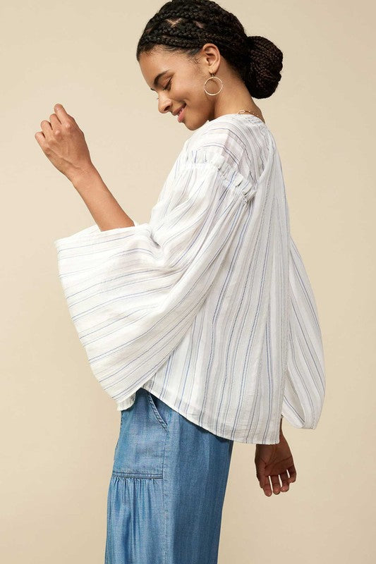 Oceanside Stripe Top