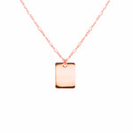 Engravable Tag Necklace