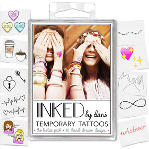 Besties  Temporary Tattoo Pack